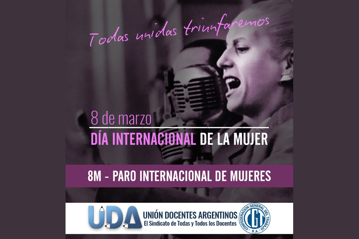 UDA adhiere al Paro Internacional de las Mujeres