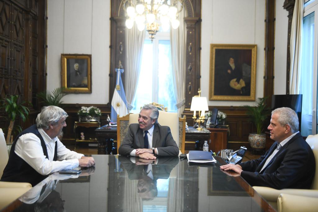 EL PRESIDENTE DE LA NACIÓN SE REUNIÓ CON SERGIO ROMERO DE UDA