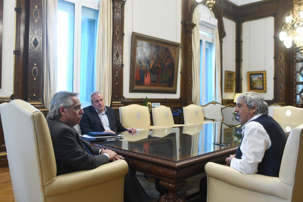 EL PRESIDENTE DE LA NACIÓN SE REUNIÓ CON SERGIO ROMERO DE UDA
